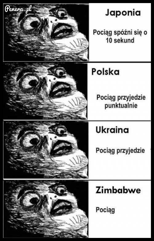 Gdy zapytasz o pociąg w różnych krajach