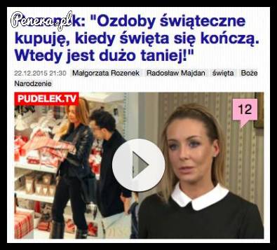 Kupować ozdoby po świętach