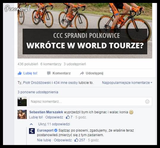 Mega pocisk od Eurosportu