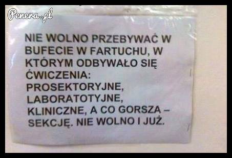 Pamiętaj zdjem ten fartuch