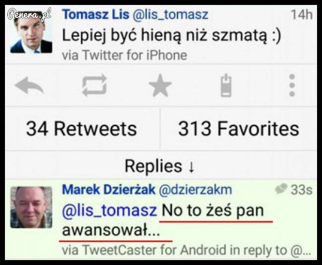 Pogratulował Lisowi awansu