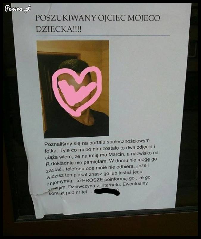 Poszukiwanie ojca za pomocą plakatu to jeszcze nie widziałem!