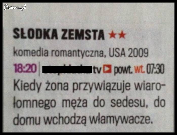 Słodka zemsta - z ciekawości chyba obejrzę ten film