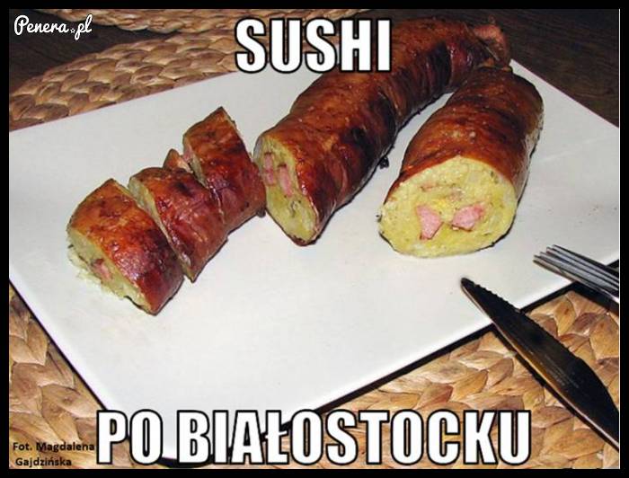 Sushi po białostocku