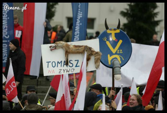 Tomasz Lis na żywo na marszu