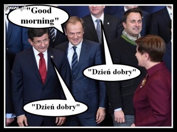 Tusk tak bardzo angielski że już Polskiego zapomniał