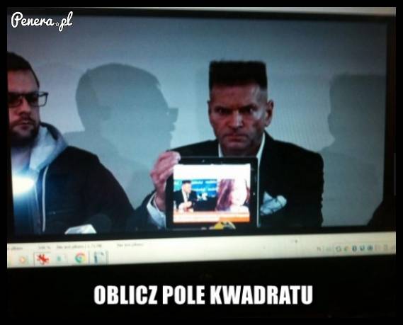 Zadanie na dziś - oblicz pole kwadratu