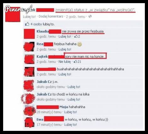 Zaj*bisty powód do zerwania przez fejsa