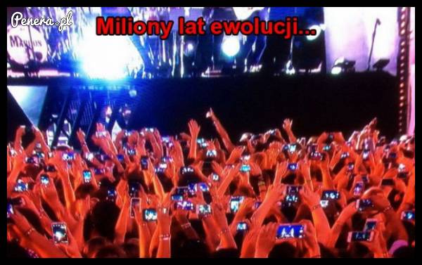 Być na koncercie i gapić się w ekran komórki