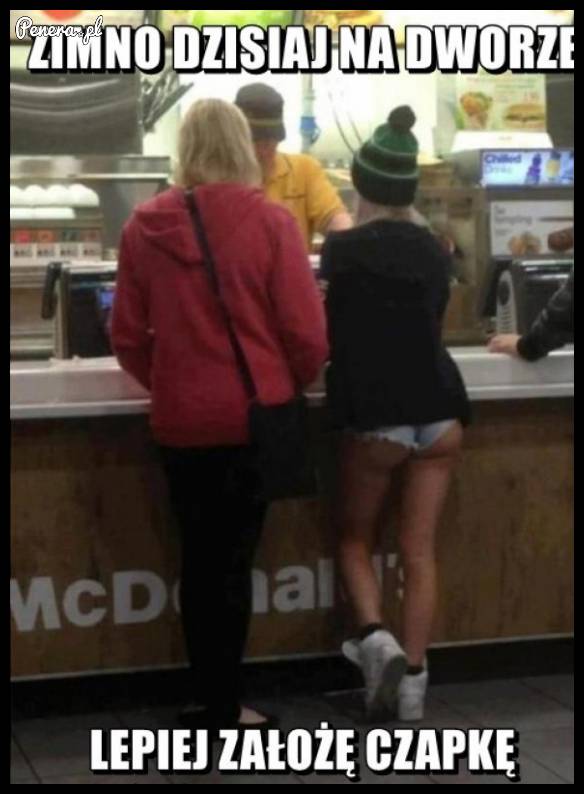 Gdy zimno - lepiej założyć czapkę