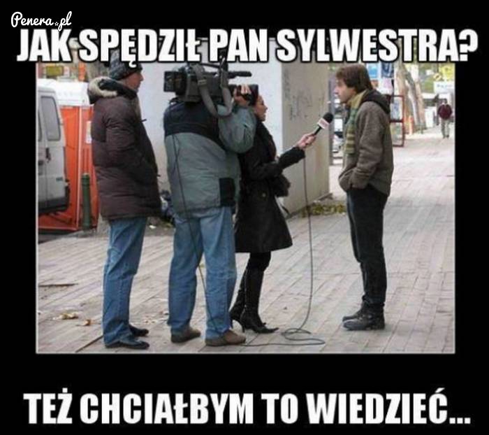 Jak spędził Pan Sylwestra w tym roku