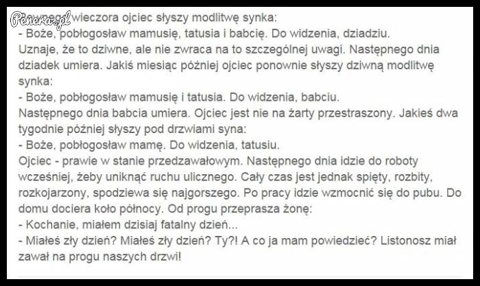 Kawał - Blady strach padł na ojca