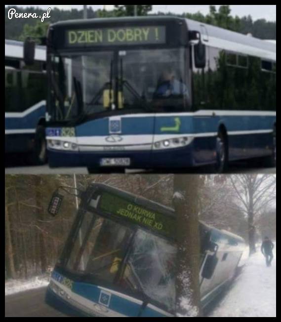 Kierowca z poczuciem humoru