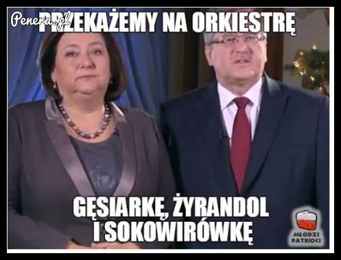 Komorowski ponoć sporo przekazał na WOŚP