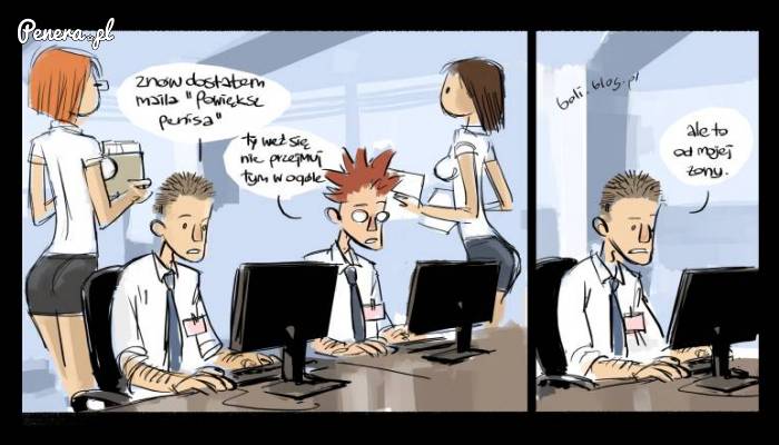 No i jak tu się nie przejmować takimi mailami