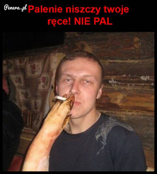 Palenie niszczy Twoje ręce