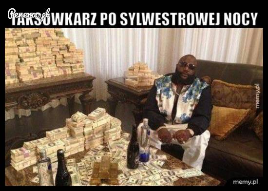 Taksówkarz po Sylwestrowej nocy