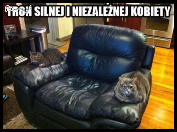 Tron silnej niezależnej kobiety