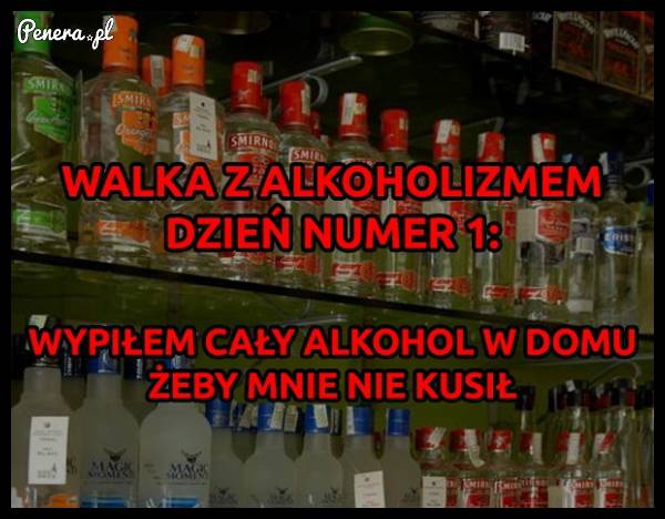Walka z alkoholizmem - dzień pierwszy