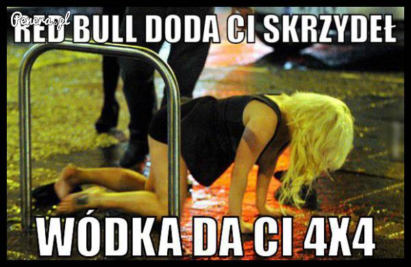 Wódka ci włącza napęd 4x4