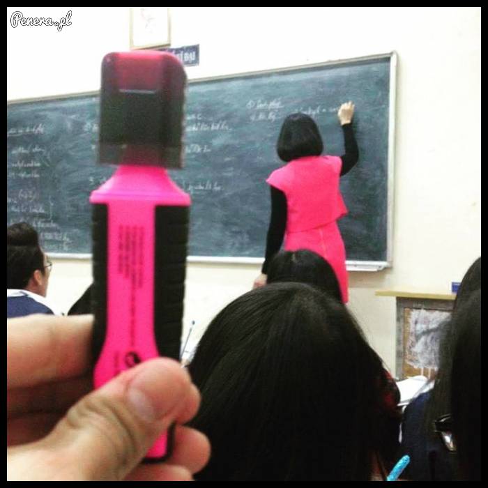 Gdy nauczycielka przebierze się za mazak