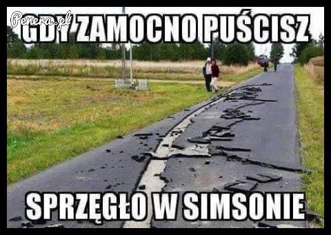 Gdy za mocno puścisz sprzęgło w Simsonie