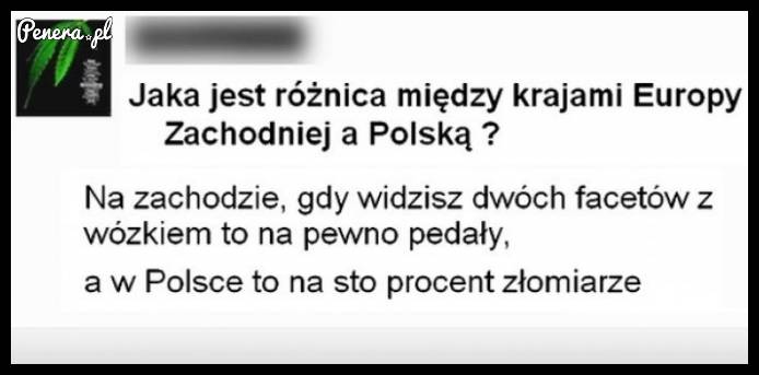 Jaka jest różnica między krajem Europy Zachodniej a Polską?