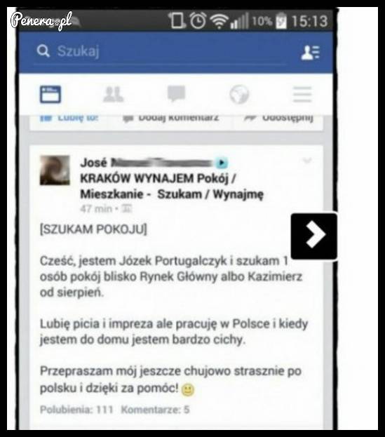 Józek Portugalczyk poszukuje pokoju