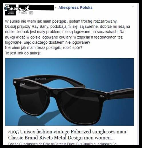 Kup podrabiane okulary za 2 dolary!