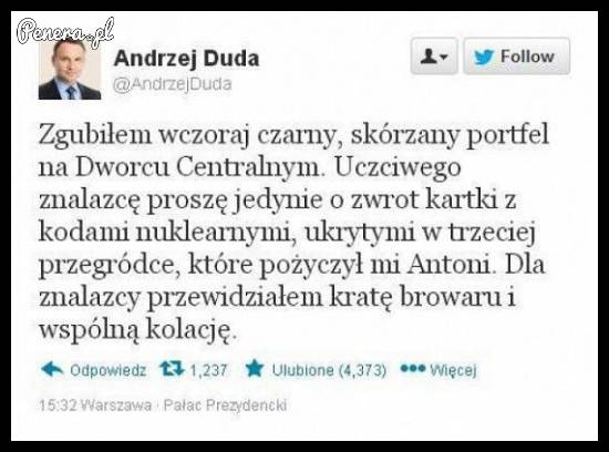 Nagroda dla znalazcy portfela