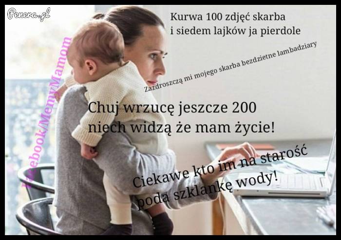 Typowa mama na fejsie?