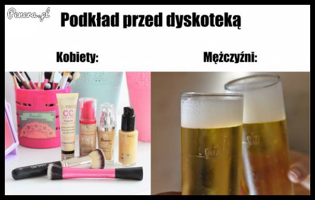 Typowy podkład przed dyskoteką