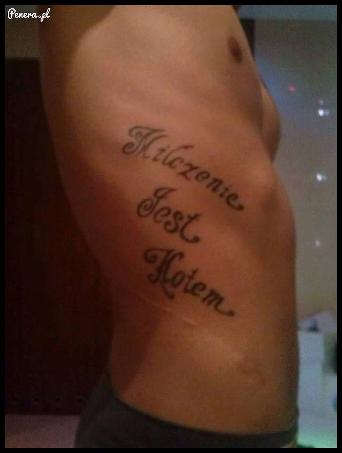 Chyba powinien zmienić tatuażystę