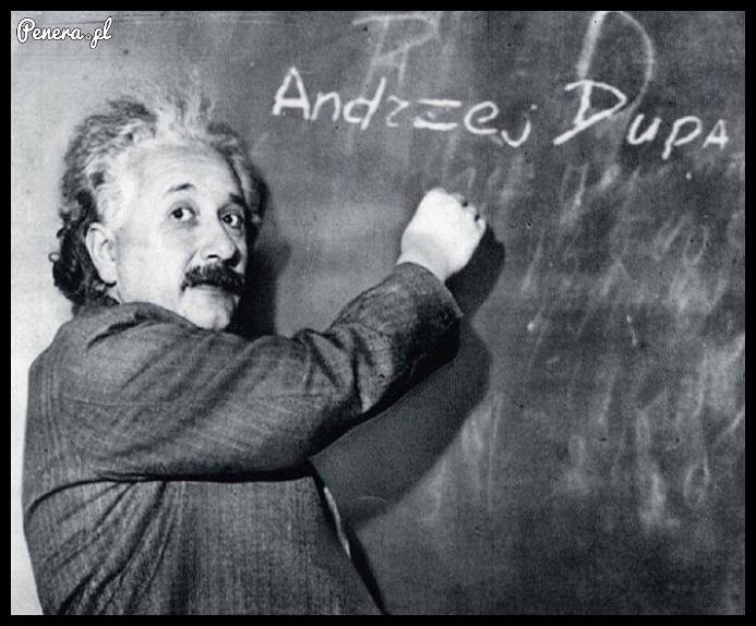 Co ten Einstein wypisuje