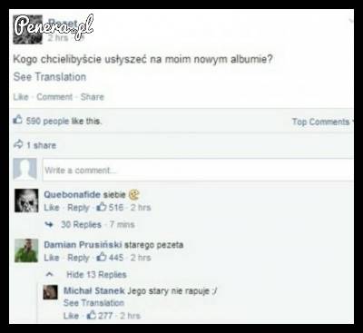 Jego stary nie rapuje!