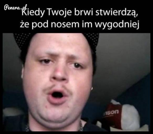 Kiedy Twoje brwi stwierdzą