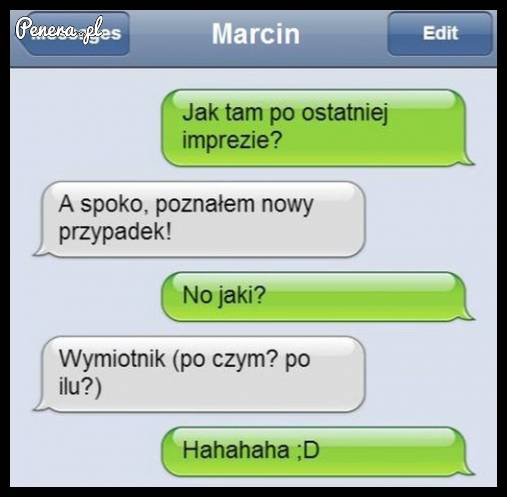 Na imprezie odkrył nowy przypadek