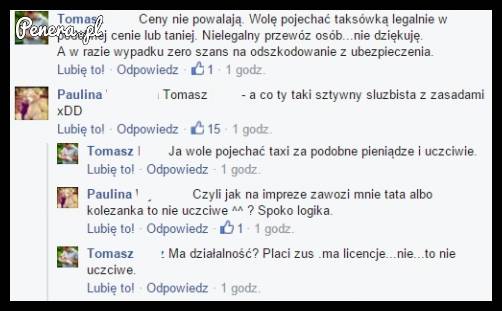 Ostry pocisk po taksiarzach