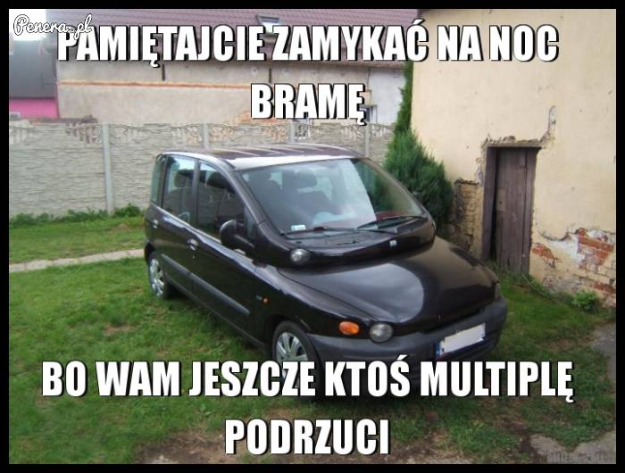 Pamiętaj zamykać na noc bramę