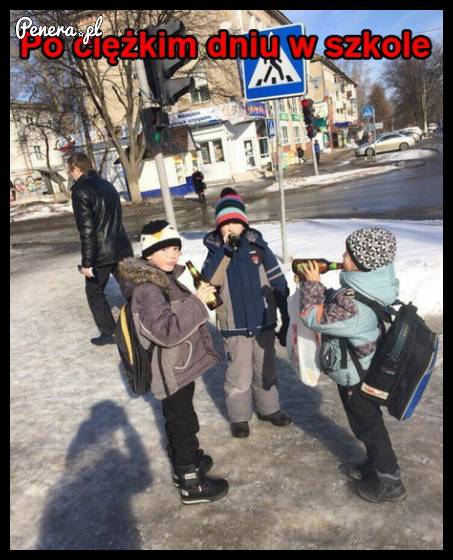 Po ciężkim dniu w szkole!