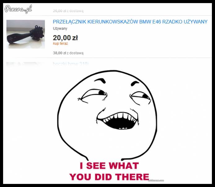 Przełącznik kierunkowskazów od BMW - mało używany