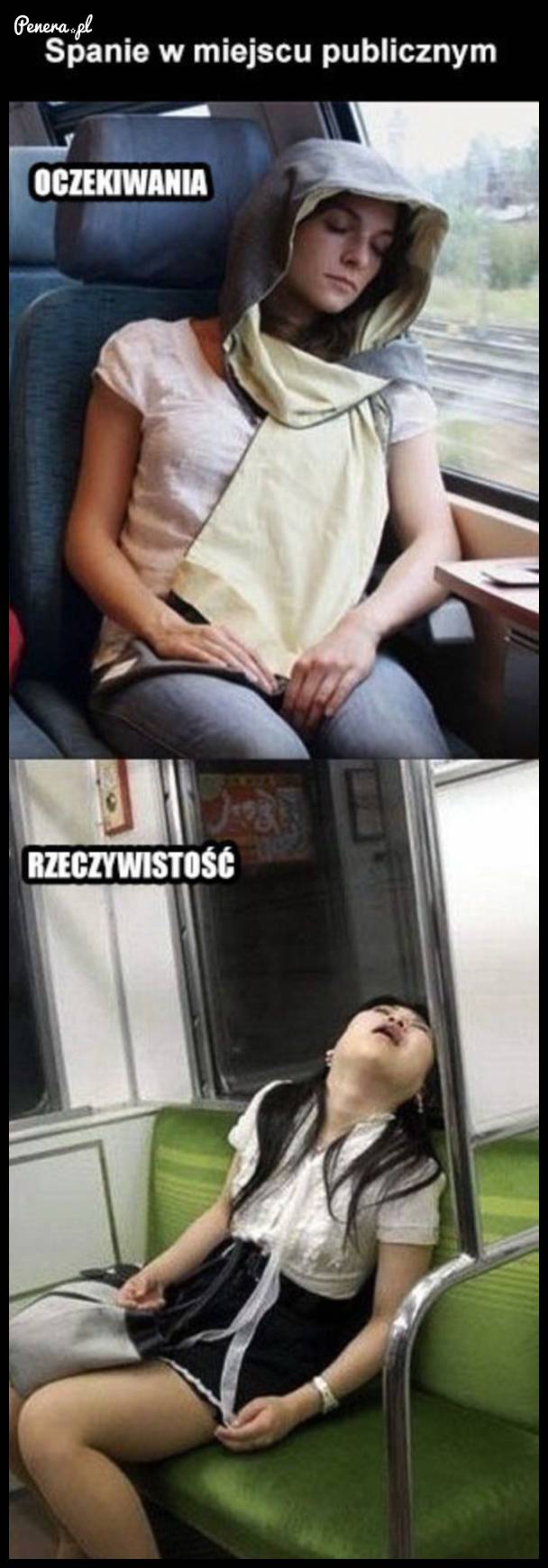 Spanie w miejscu publicznym