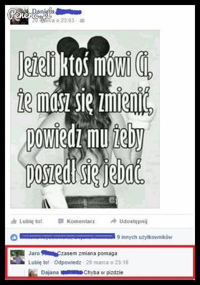 Szybka odpowiedź na komenta na fejsie