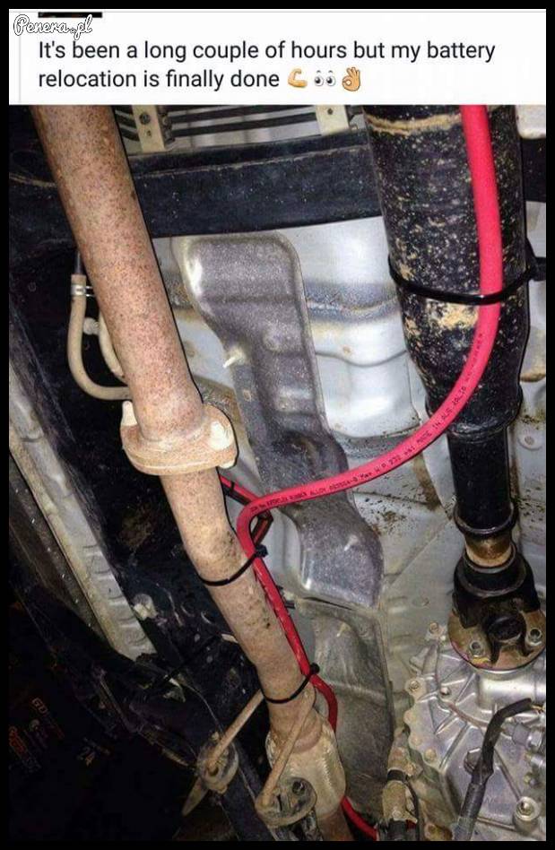 Teraz przewody są idealnie położone