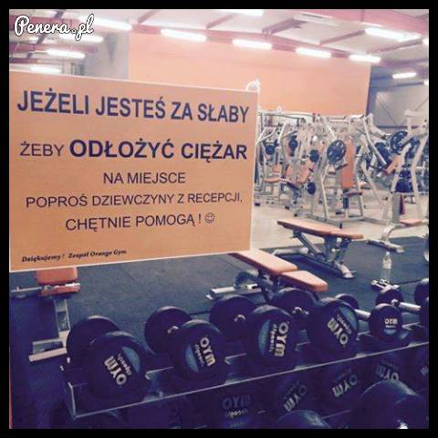Tymczasem na siłowni