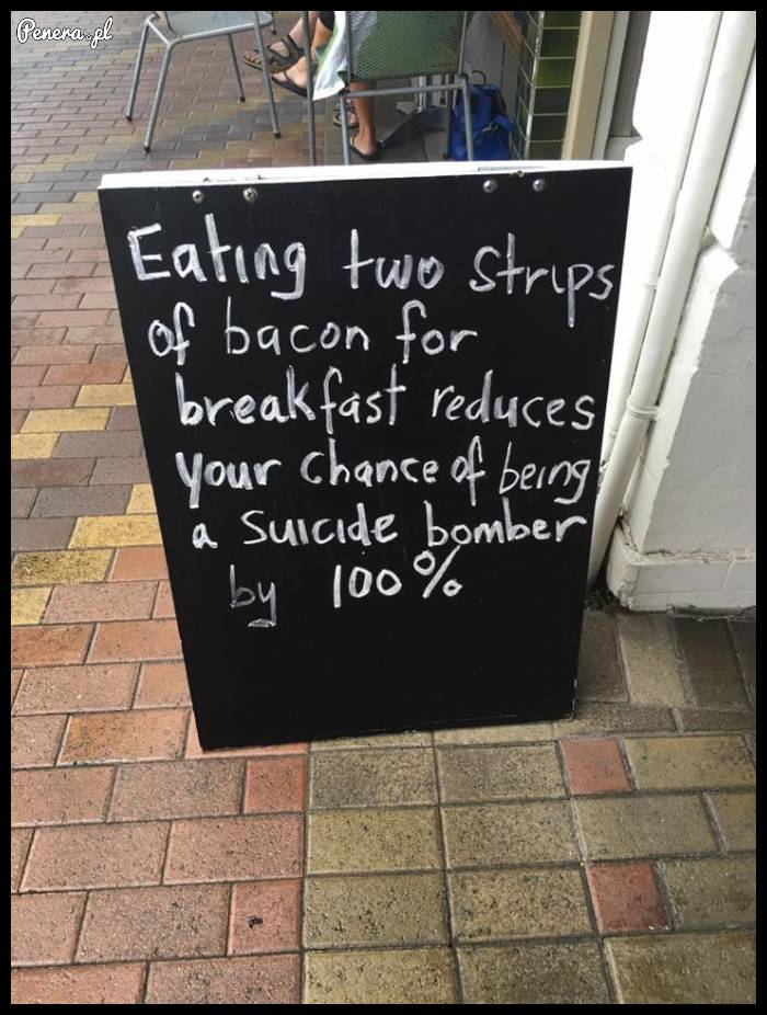 Wystarczą dwa kawałki bekonu Wystarczą dwa kawałki bekonu