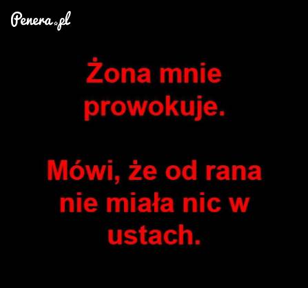 Żona mnie prowokuje