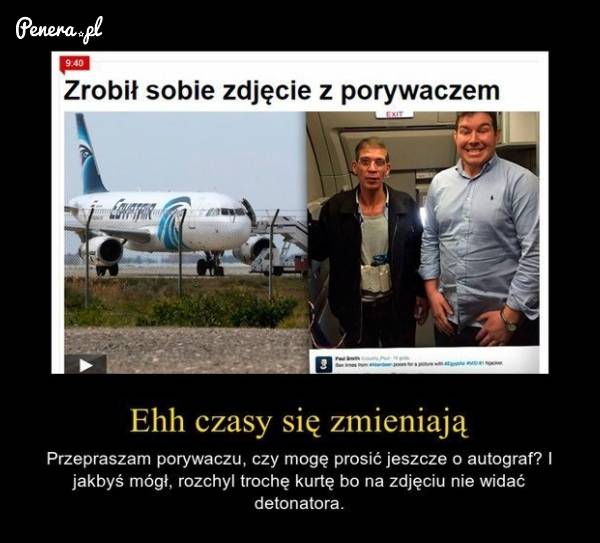 Zrobił sobie selfi z porywaczem