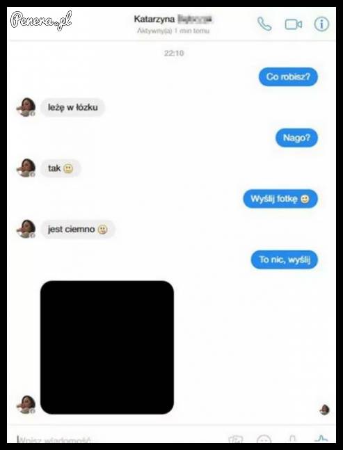 Chciał dostać fotkę po ciemku