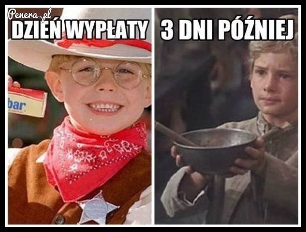 Jak to wygląda w dzień wypłaty